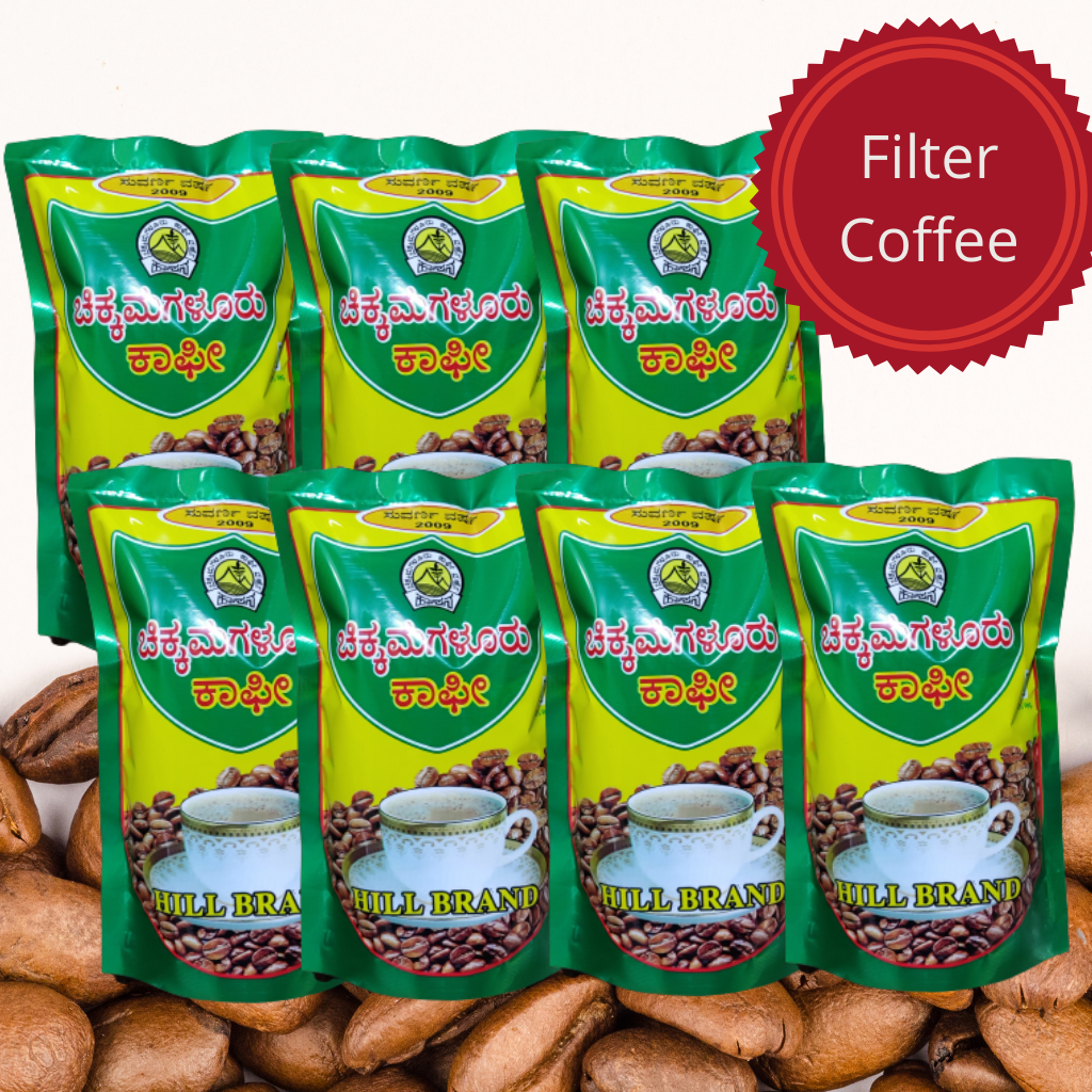 Coffee Powder Pure – No Chicory (Filter) 1.75 Kg (250g X 7 packs)